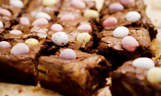 Swirled Easter Brownies