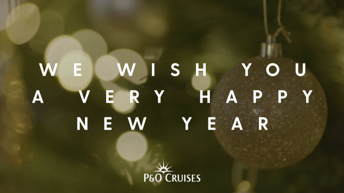 P&O Cruises presents a Christmas message & fabulous festive feast