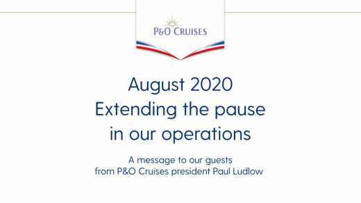 P&O Cruises | Pause in operations update