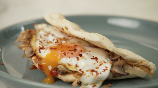 At Home | Chetna Makan’s Mushroom & Egg Naan