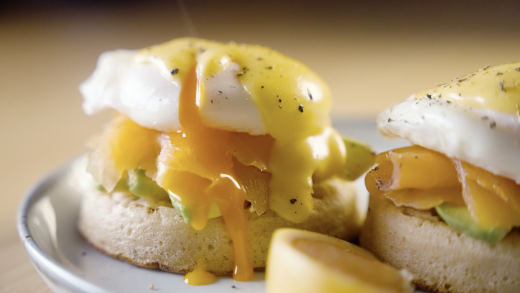At Home | Martha Collison’s Eggs Royale with grapefruit