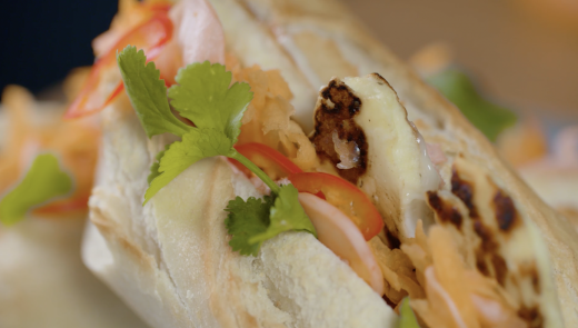 At Home | John Whaite’s Halloumi Bánh Mì Style Baguette