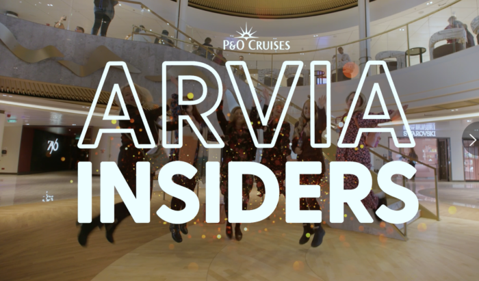 Arvia Insiders set foot on board